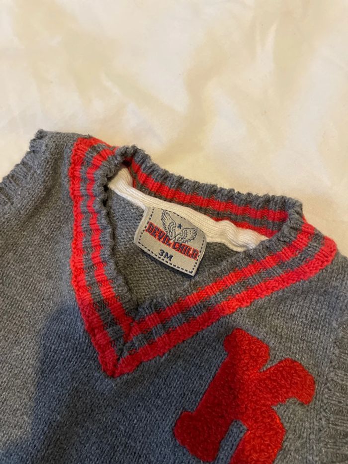 Pull sans manche Devil Child 3mois - photo numéro 3