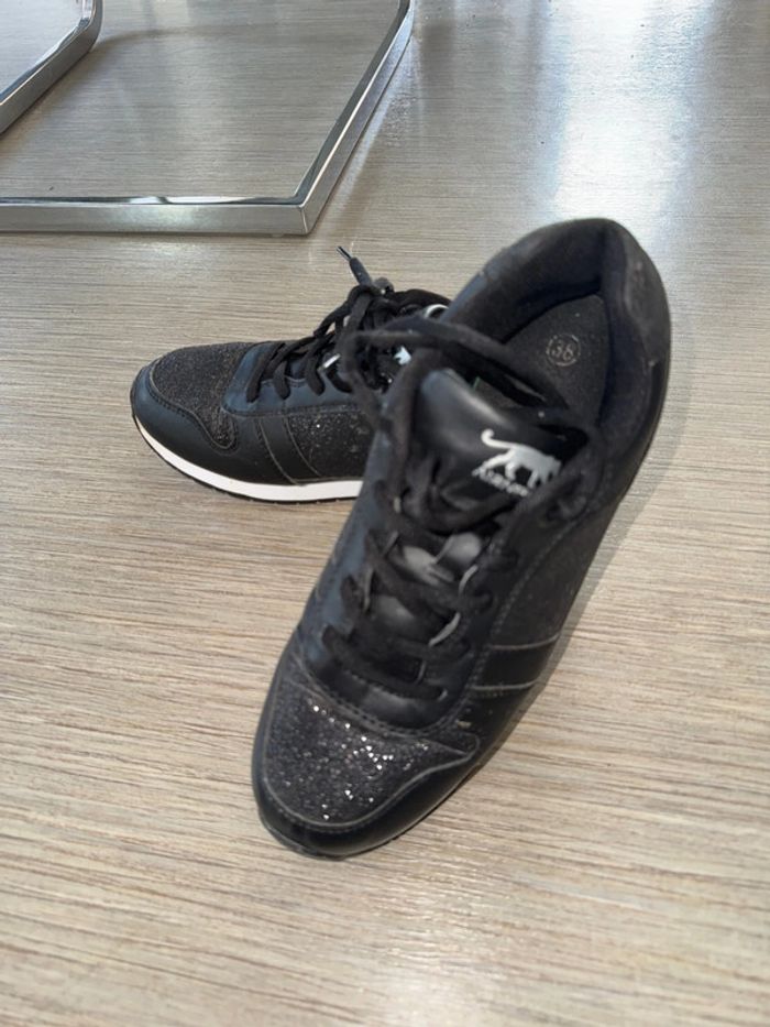 Basket airness noir pailleté argent taille 38 - photo numéro 2