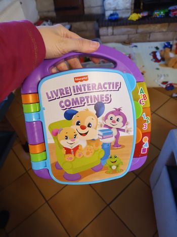 Livre interactif comptines fisher price