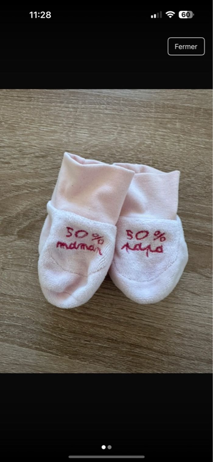 Chaussons naissance bébé