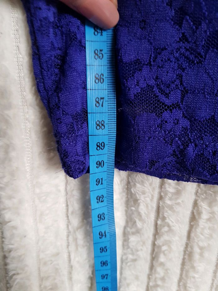 Robe dentelle bleue H&M - photo numéro 5