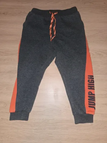 Jogging enfant gris et orange