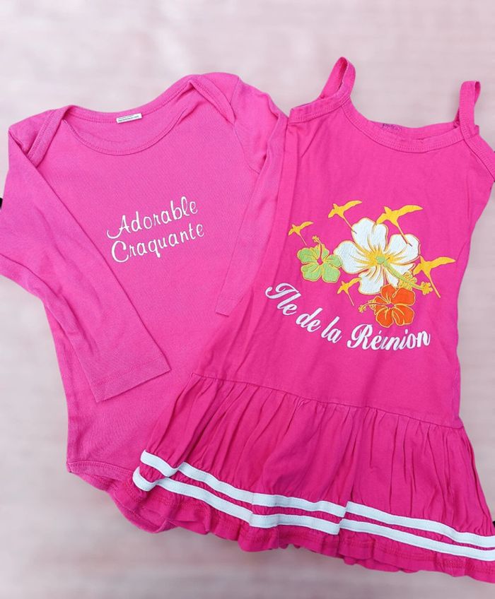 🔸Lot 2 Vêtements Fille - 24 Mois 🔸