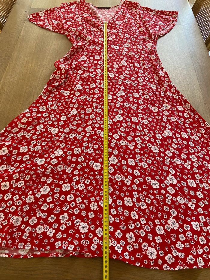 Robe d’été rouge à fleurs Monoprix taille 42 - photo numéro 14