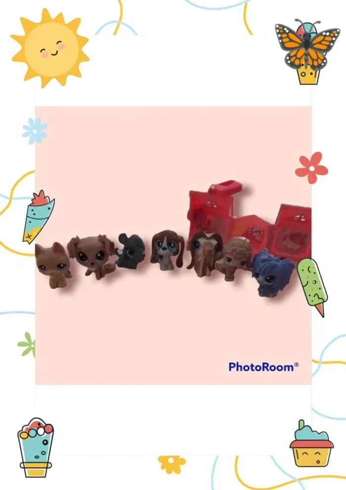 Lot de 7petshop et une maison
