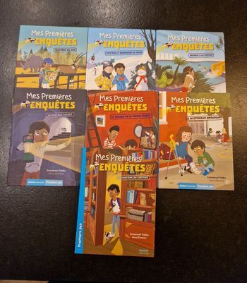 Lot de 7 livres cp mes premières enquêtes