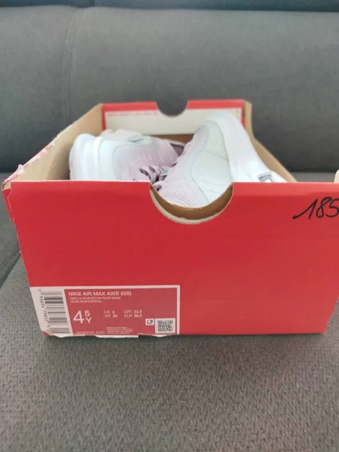 Basket fille nike air max axis lila et gris - photo numéro 8