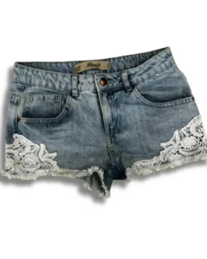 Short fille 12/13 ans – Denim Co – Jean & dentelle – Très bon état