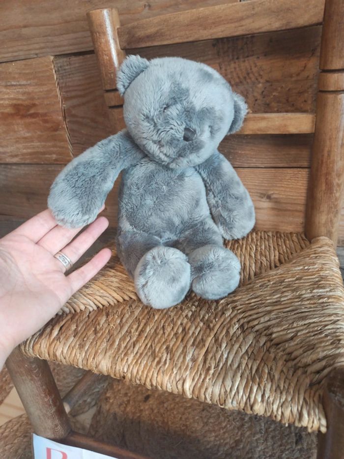 Peluche ours gris moulin roty les p'tits doudous - photo numéro 6