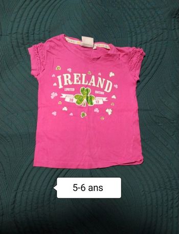 T-shirt rose 5-6 ans