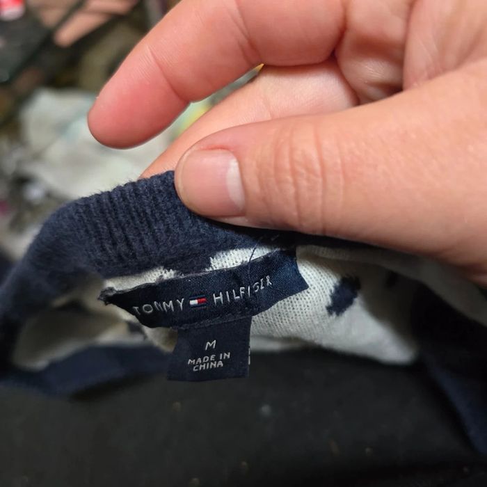 Pull Col v à point tommy hilfiger - photo numéro 6