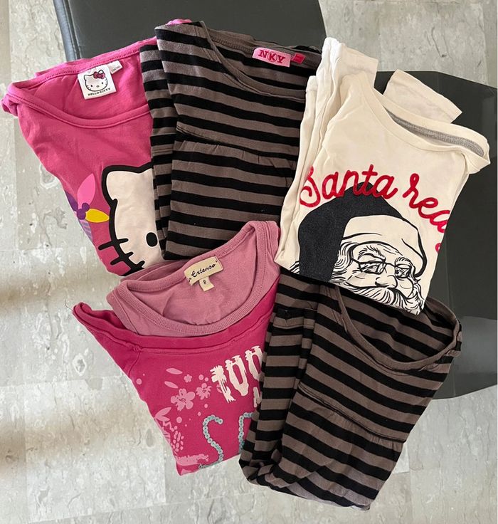 Lot 5 tee shirts manches longues