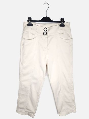 Pantalon Laurèl, couleur blanc cassé, taille 38