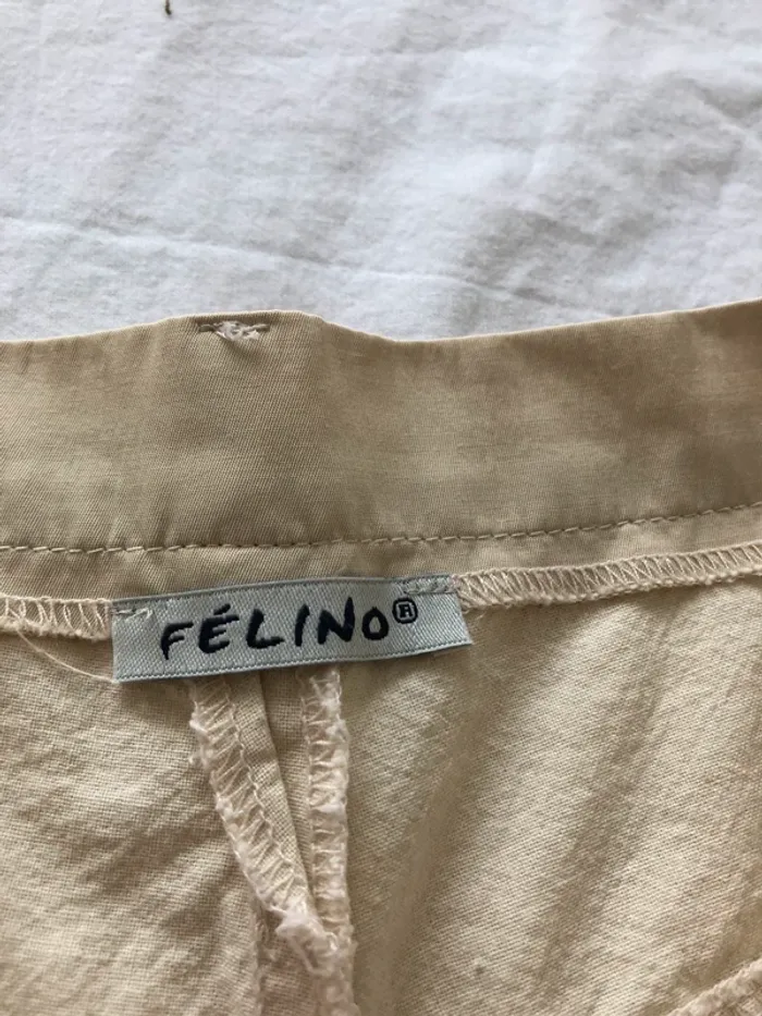 Pantacourt beige taille 42 - photo numéro 3