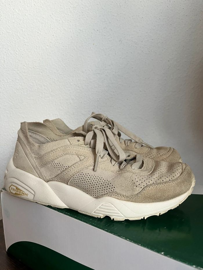 Basket Puma R698 taille 36 Beige