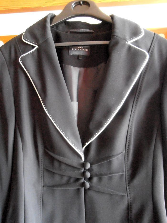 Blazer élégant femme, Your Sixth Sense, taille XXL 44, noir - photo numéro 2