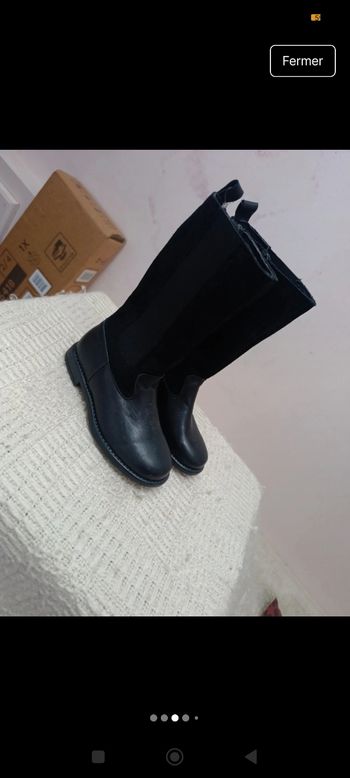 Bottines en cuir