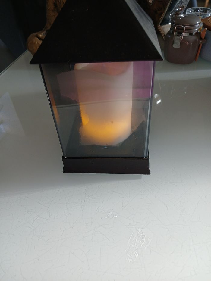 LANTERNE LUMINEUSE NOIRE