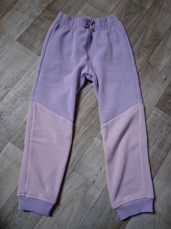 Pantalon de jogging fille rose et parme 5 ans