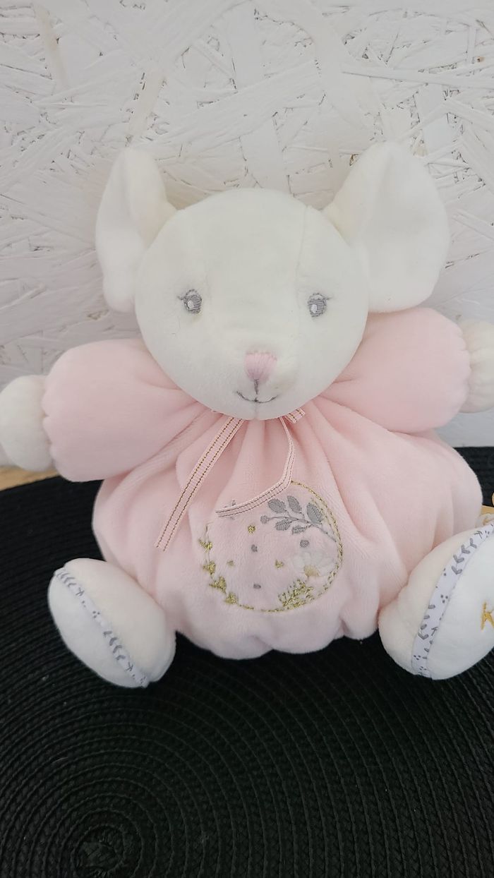 Kaloo Souris en peluche rose Perle 18 cm - photo numéro 5