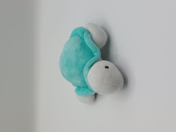 Peluche doudou tortue DODIE vert blanc 18 cm