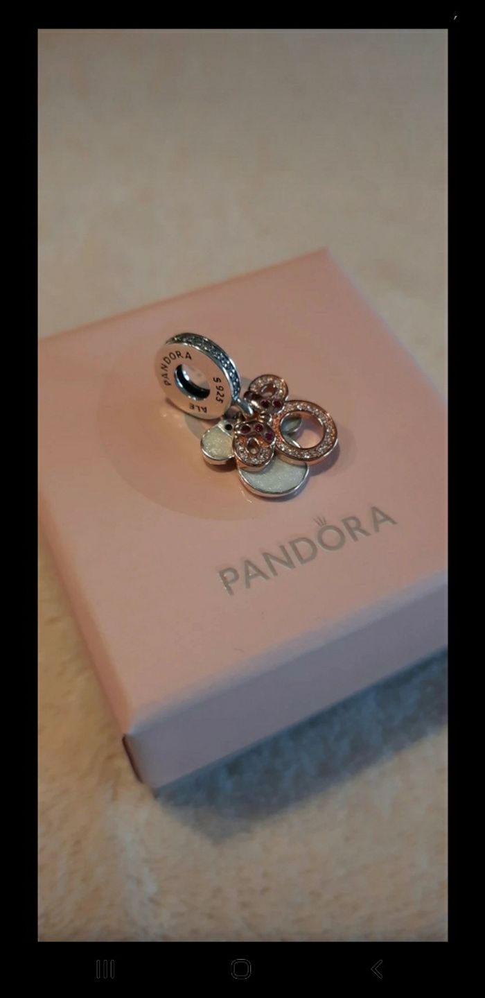 Charm Pandora >< Disney pendant double silhouette Minnie - photo numéro 9