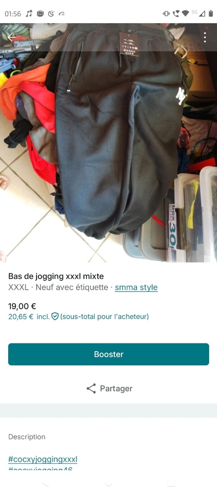 Bas de jogging xxxl mixte