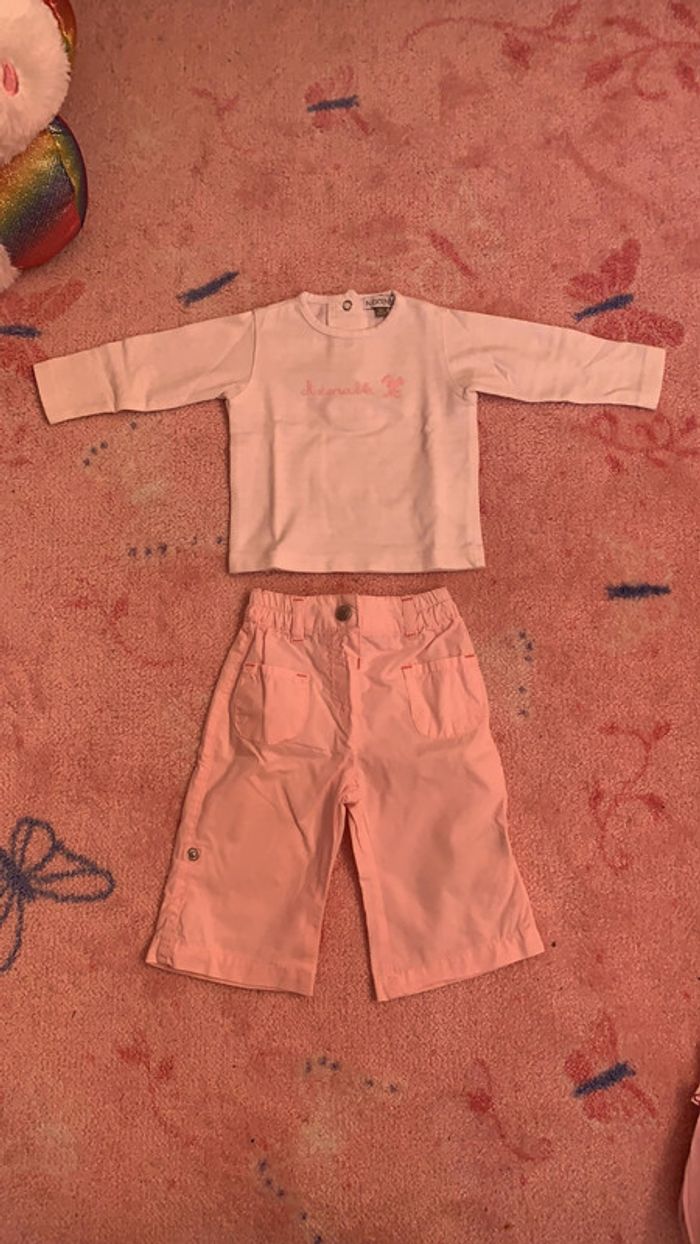 Pantalon léger et haut manches longues 3 mois