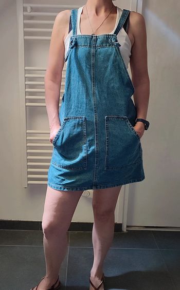 Robe salopette en jean M