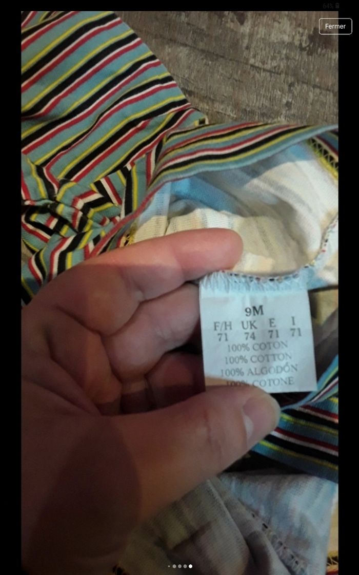 tee-shirt manche longue a rayures - photo numéro 7