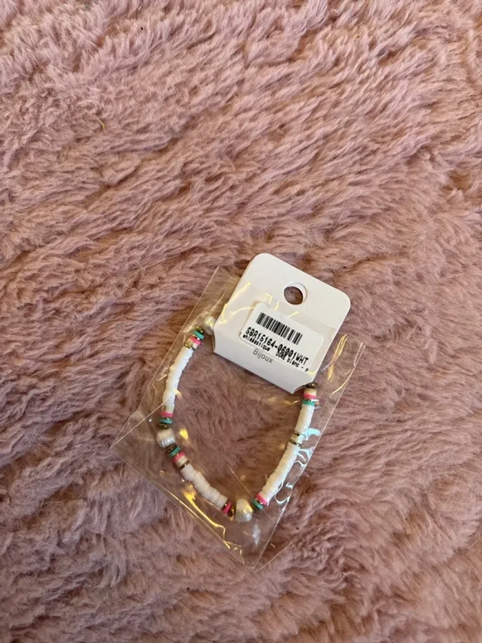 Bracelet blanc a perle Zag neuf femme - photo numéro 2