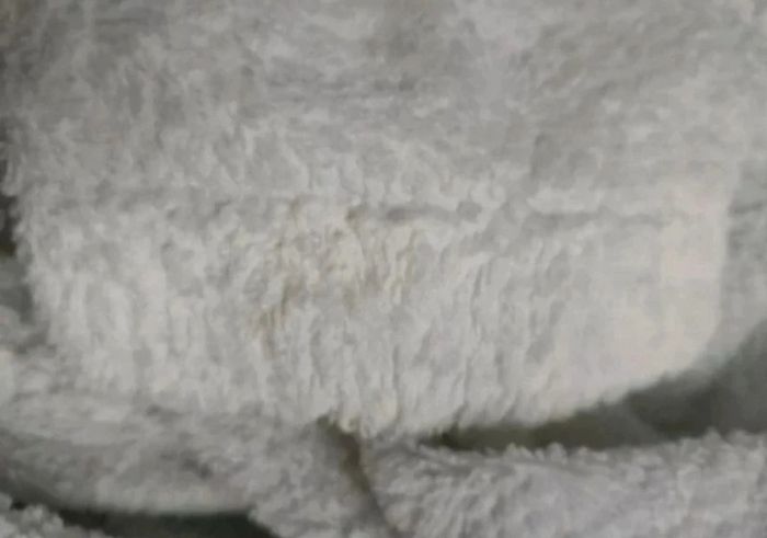 Peignoir blanc à capuche en coton - photo numéro 7