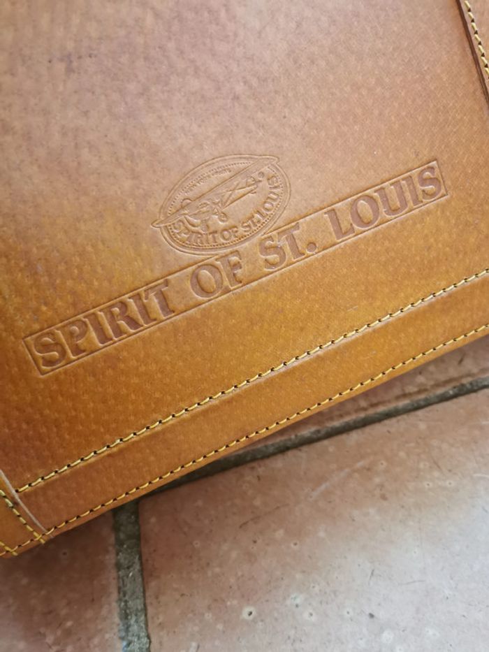 Sac Medecin vintage en cuir camel Spirit of St. Louis - photo numéro 8