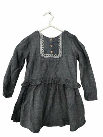 4 ans fille robe manches longues