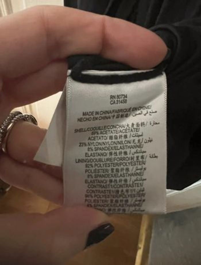 Robe sans manches simili-cuir et drapé taille 34 - BCBGmaxazria - photo numéro 3