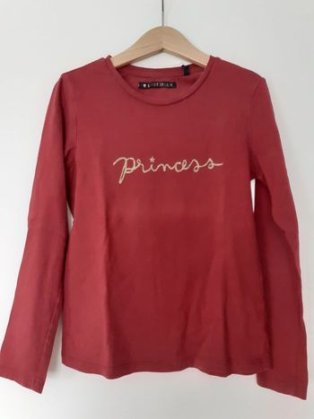 T-shirt fille 8 ans bordeaux IKKS