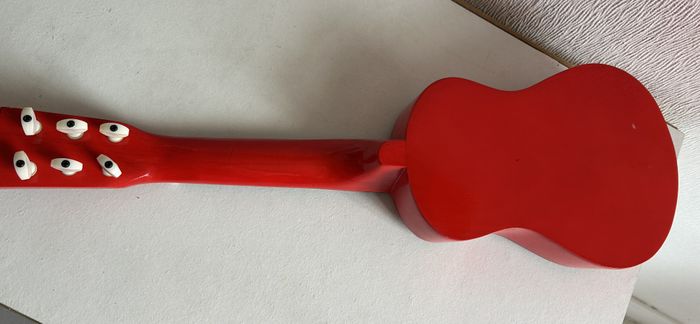 guitare rouge vilac - photo numéro 3