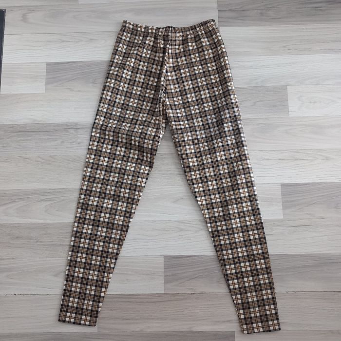 Pantalon femme vintage à motifs à carreaux Halogène taille 38 - photo numéro 5