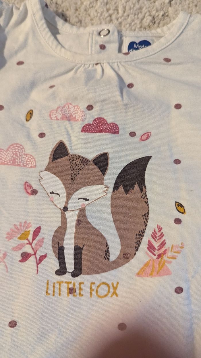 T-shirt renard 🦊 Mots d'enfants - photo numéro 4