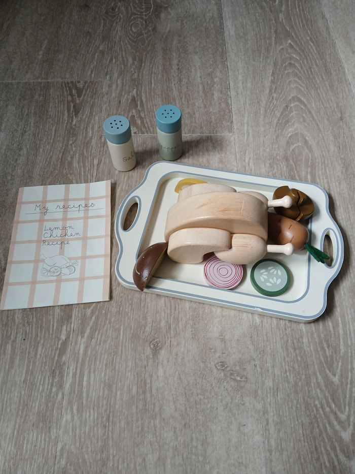 Jouet dînette poulet rôti Zara home en bois - photo numéro 7