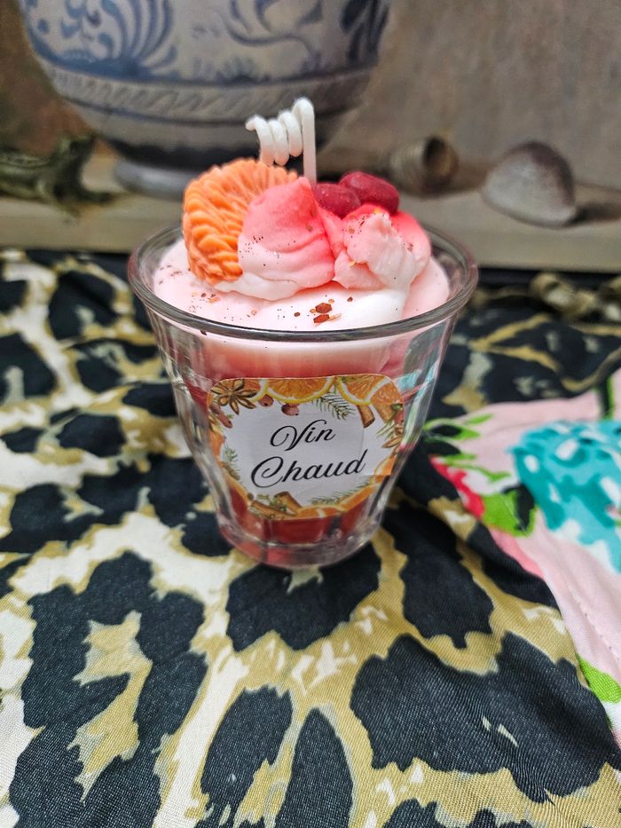 Bougie gourmande au vin chaud