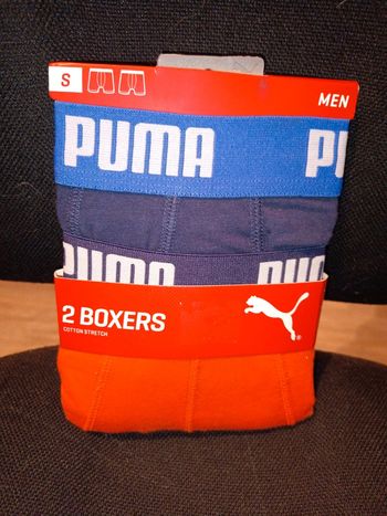 Boxers puma taille S marine et orange