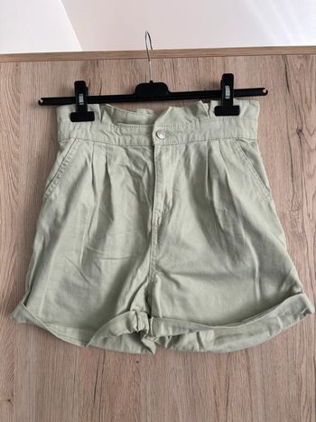 Short fluide vert pastel paperbag