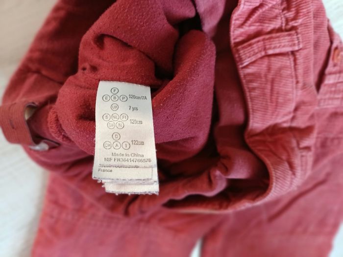 Pantalon velours vieux rose en 7 ans - photo numéro 6