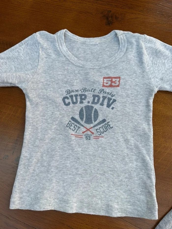 Lot de 2 maillots de corps gris 2 - 3 ans - photo numéro 3