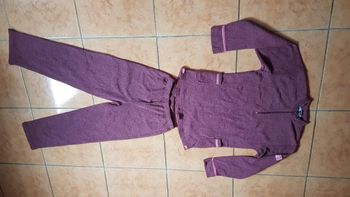 Pyjamas hiver 2 pièces fille 10 ans violet Eskimo