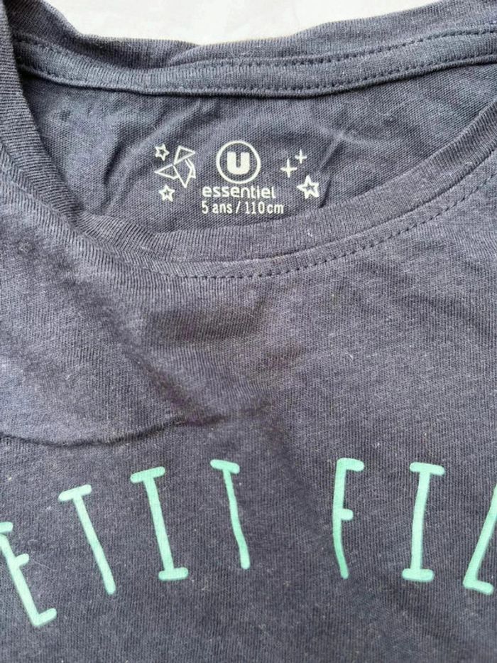 T shirt u essentiel taille 5 ans - photo numéro 4