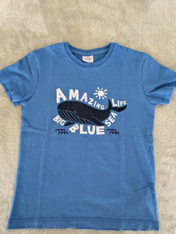 T-shirt Bleu Tape à l'Œil