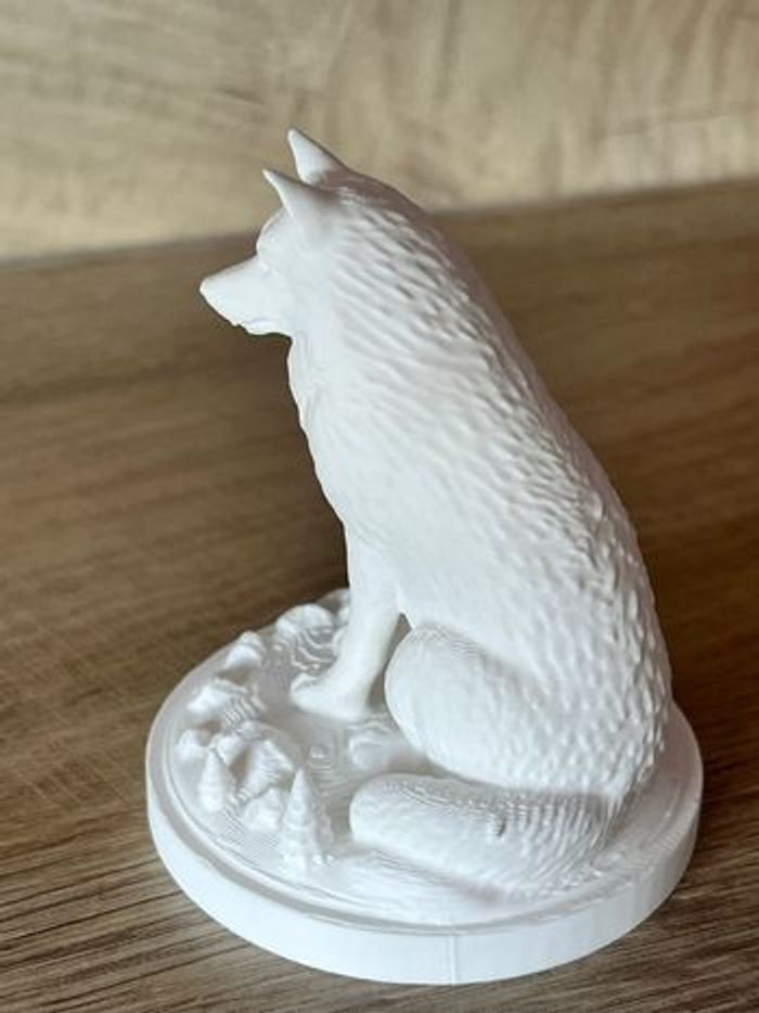🐺 Figurine Loup Blanc – Objet déco - photo numéro 4