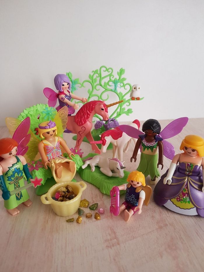 Princesse, fées, chouette et licornes Playmobil magic